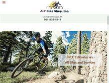 Tablet Screenshot of jandpbikeshop.com